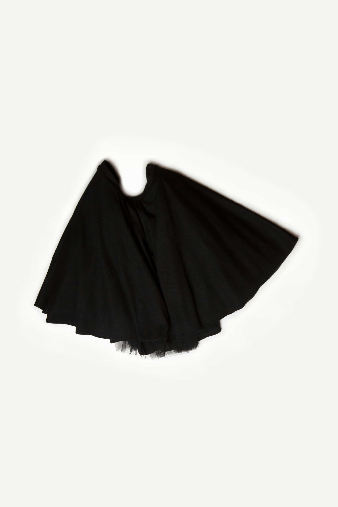 Black Jersey Mini Skirt