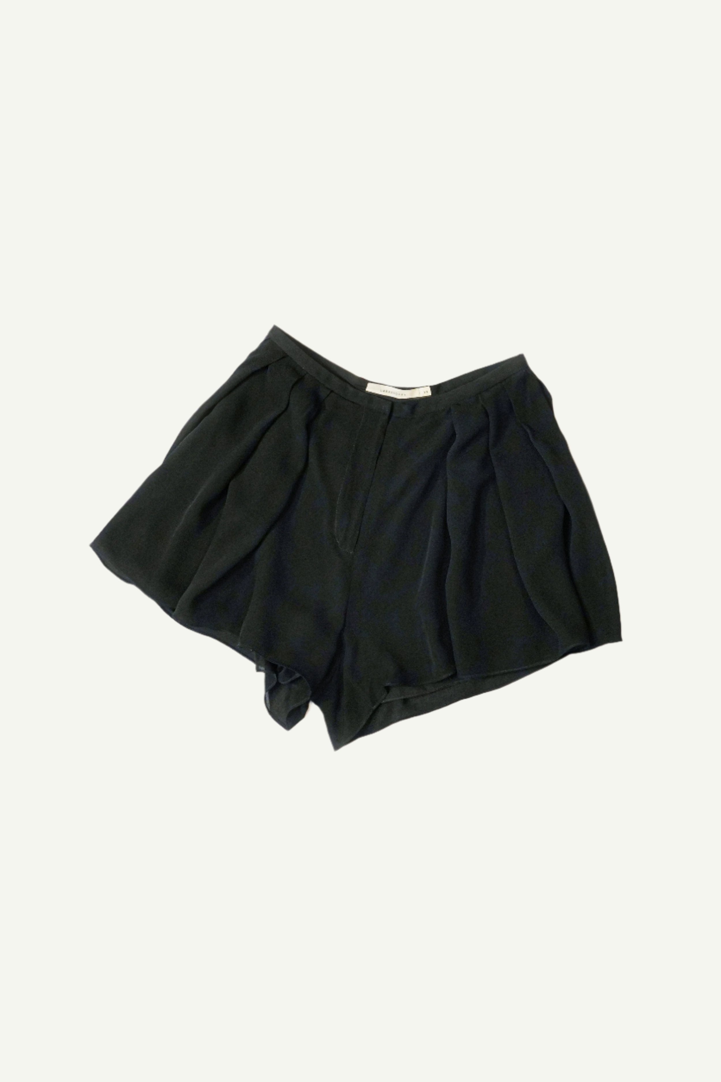 Black shop crepe shorts