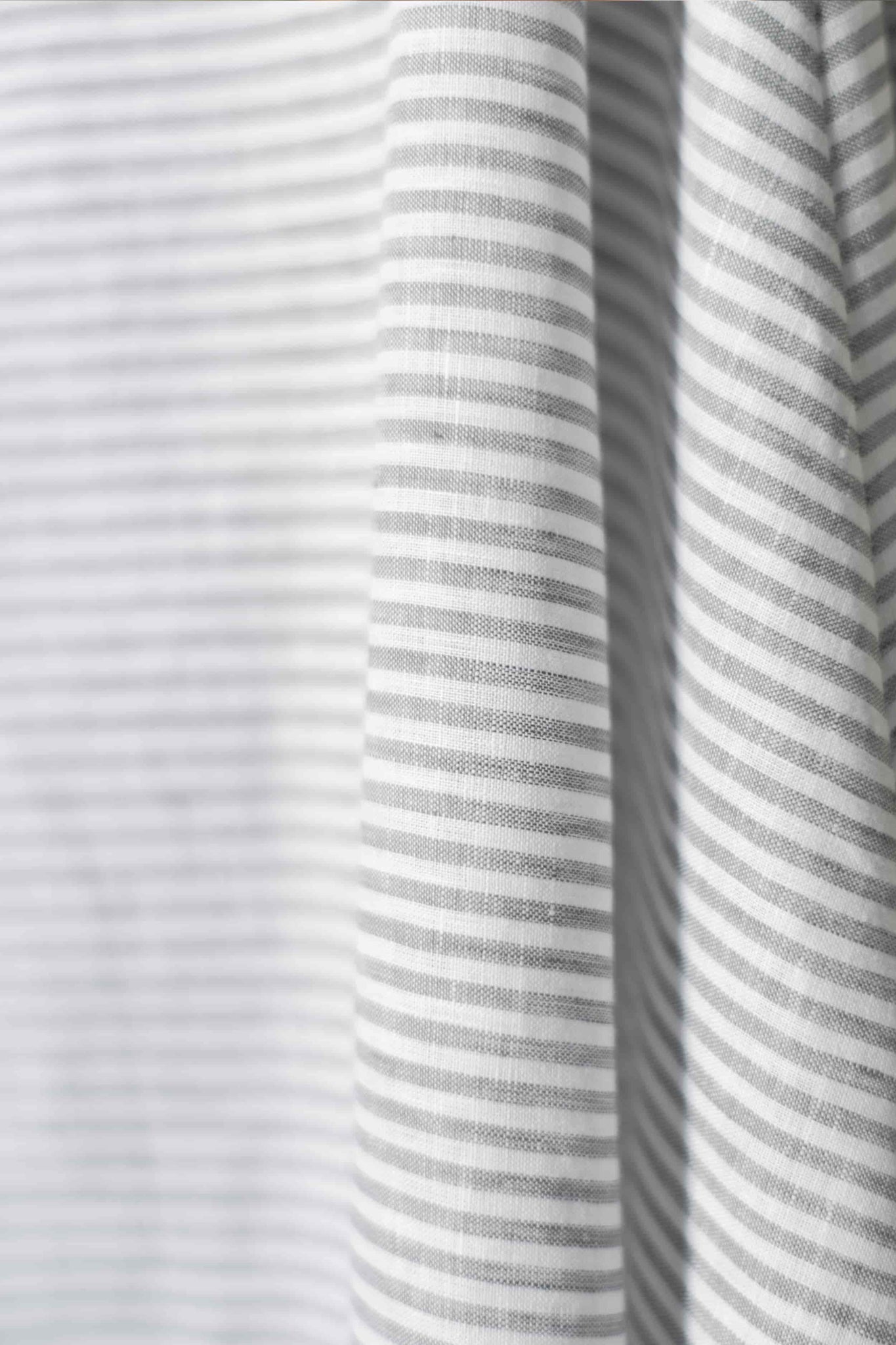 Grey & White Striped Sleeveless Dress