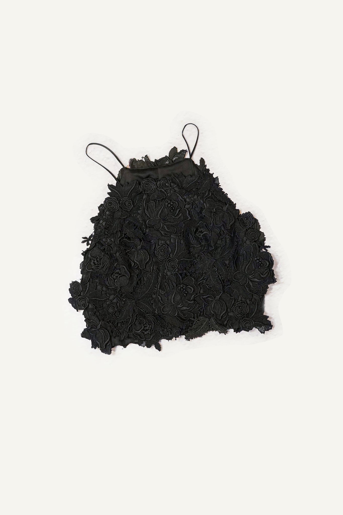 Black Guipure Lace Corset - LARAKHOURY